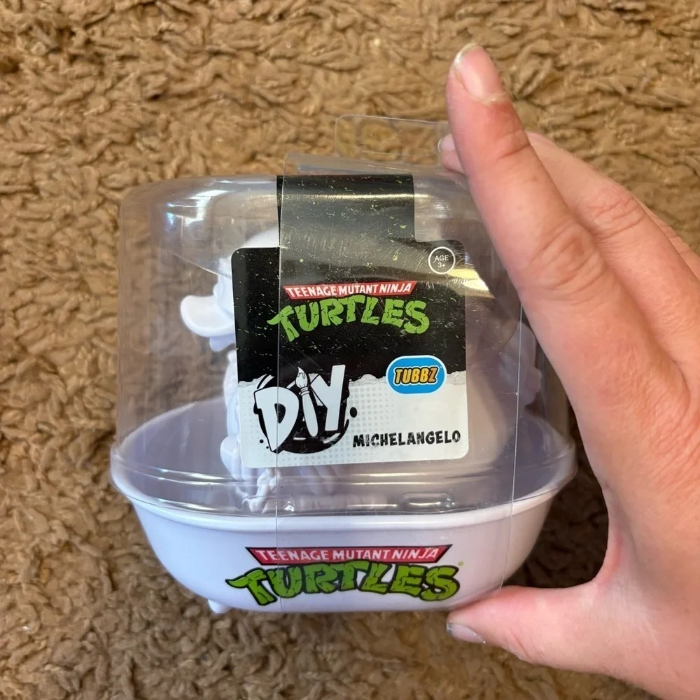 TUBBZ DIY Teenage Mutant Ninja Turtle Duck Michelangelo Paint Your Own NEW Craft